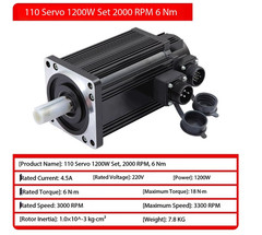 Servo Motor Set: 60/80/110 Servo Motor Drive Integrated, 200W/400W/750W