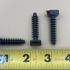 Masonry Screw Mounts Black Cable Ties, Premium Fixing Plug 100 Per Pack