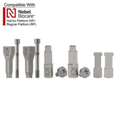 Dental Impression Coping Open Closed Tray Locator Healing Abutment Cap for Nobel