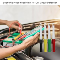 4PCS Piercing Clip Test Probe Set 0.7mm Wire Piercing Pins for Car Tester