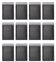 25Pack 5×7 Inches outside Small Black Poly Bubble Lined Mailers Padded Shippi…