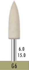 10 PCS Bomaoer Dental Lab Felt Bobs & Burs G6 Diameter 6.0mm Height 15mm