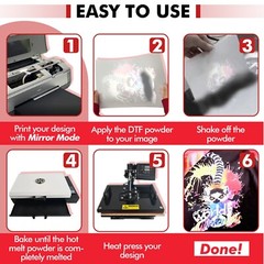 A-SUB DTF Transfer Powder Film Kit for DTF Sublimation Printer, DTF Starter Kit