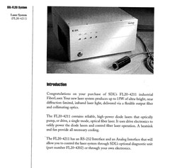 JDSU FL10/20 1110nm 81-S95D6 Ytterbium-Doped Diode Pumped Fiber Laser System 2W