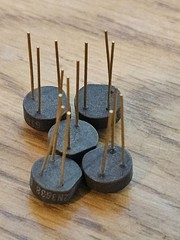 5x Vintage Gold Lead Transistor 2N3567 2N3569 2N3638 HP DEC Terminal Era NOS