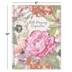 Current Pale Peony Paying Organizer Book 9 x 12 inches, Bill