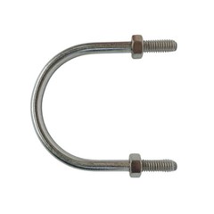 Marine T316 Stainless Steel U-Bolt With 2 Hex Nuts for Ski Boat, Fishing Boat