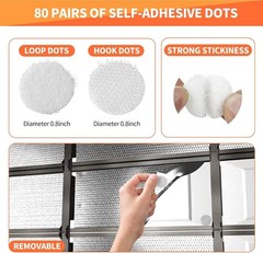 2 Car Garage Door Insulation Kit, 16pc Double Bubble Panel Reflective Insulation