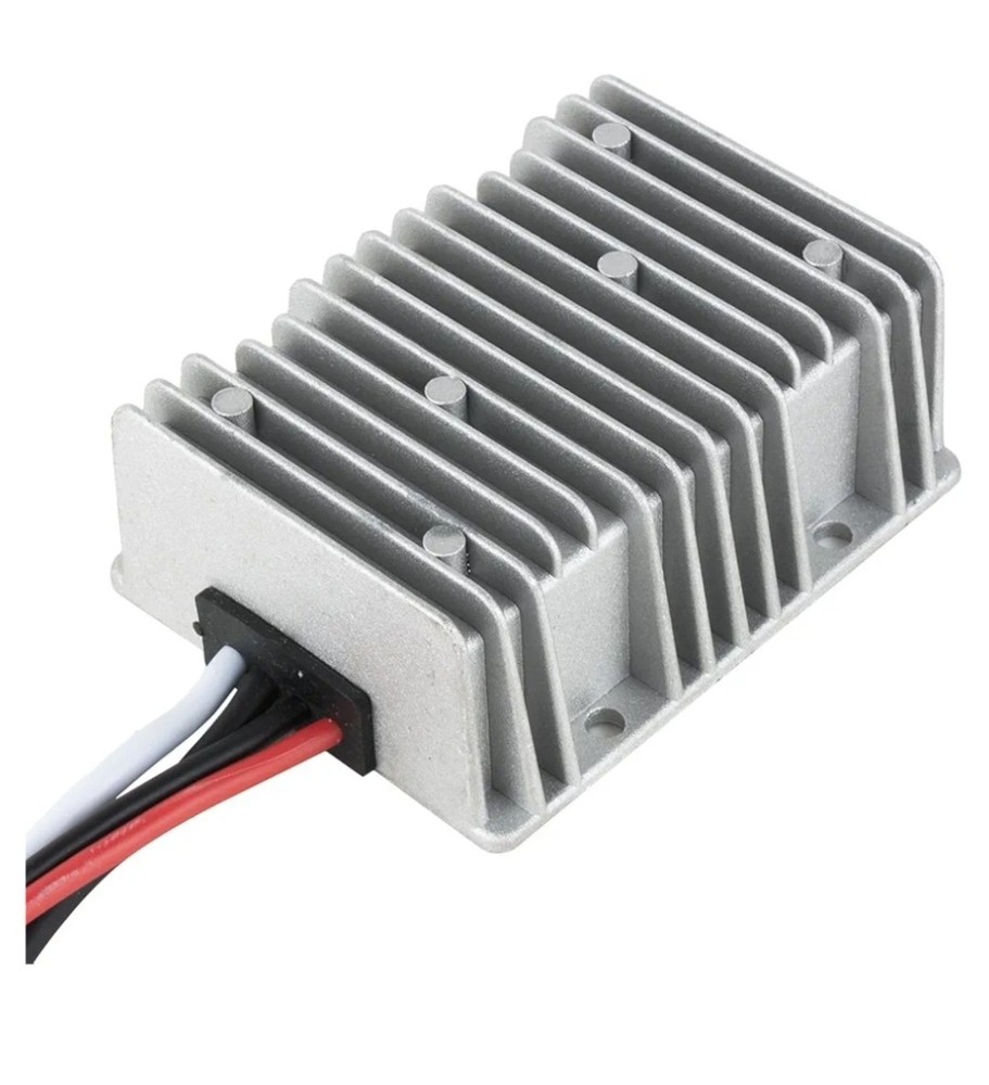 uxcell New Big-Size Waterproof DC 12V Step-Up to DC 48V 8A 384W Car Power Supply