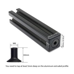 10Pcs 2020 Aluminum Extrusion T Slot End Cap Bracket 20 Series Extruded Hardw…