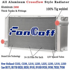 84499505 6 Row Radiator for Ford/New Holland C238 L218 / Case SR175 SV250 TR320