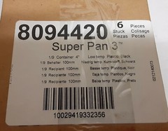 1 case (6 ea) Vollrath 8094420 Super Pan 1/9 Size Black Food Buffet Catering Pan