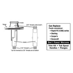 DANCO Lift and Turn Tub Bath Drain Stopper, Chrome (88599) No Size,