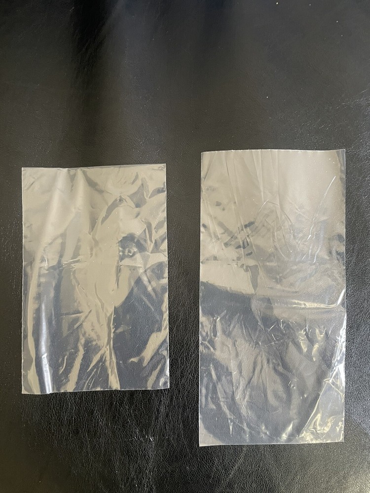 Clear Plastic Flat Open Top Poly Baggies – Two Different Sizes- 2 Box Kit