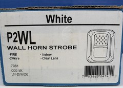 System Sensor P2WL Wall Horn Strobe Indoor 2-Wire White