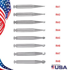 1-20 packs Dental Low Speed RA Round Carbide Bur for Slow Speed Latch RA1-RA8 DL