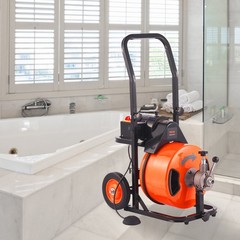 VEVOR Drain Cleaner Machine Electric Drain Auger 100 FT x 1/2 In Auto Feed