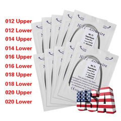 100Pcs Dental Orthodontic Niti Arch Wire Round Super Elastic Upper Lower 012-020