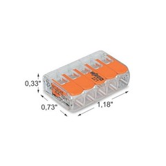 Wago 221 Series Lever-Nut Connector Multi-Wire Compact Splicing Terminal Block