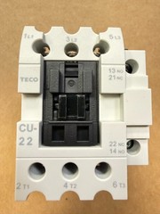 TECO CU-22 Magnetic Contactor, 40 Amp, 3 Phase, 220V coil, 3A1a1b (NO and NC)