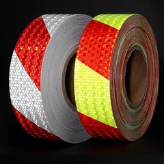Reflective Safety Warning Tape Self Adhesive Car Warning Strip Roll