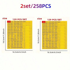 129PCS Circuit Breaker Box Labels Fuse Box Electrical Panel Identification Set