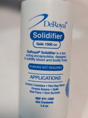 Lot of 7 DeRoyal 71-1500 Solidifier 1.4 oz bottles, gels 1500cc each as shown