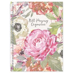 Current Pale Peony Paying Organizer Book 9 x 12 inches, Bill