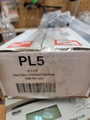 Tape Logic “Clear Face” 4-1/2″ x 6″ Document Envelopes 1000/Case. FreeShipL48