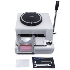 Embossing Machine 72-Characters Card Embosser Printer Code ID PVC Stamping Credi