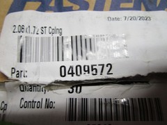 Danfoss 6S31 2.06 x 1.72 Brass ST Series Straight Through Coupling
