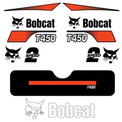 Fits T450 Bobcat Skid Steer Replacement Decals