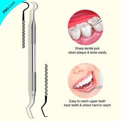 Dental Tool Metal Dental Pick Stainless Steel Tooth Scraper Plaque Tatar Remov