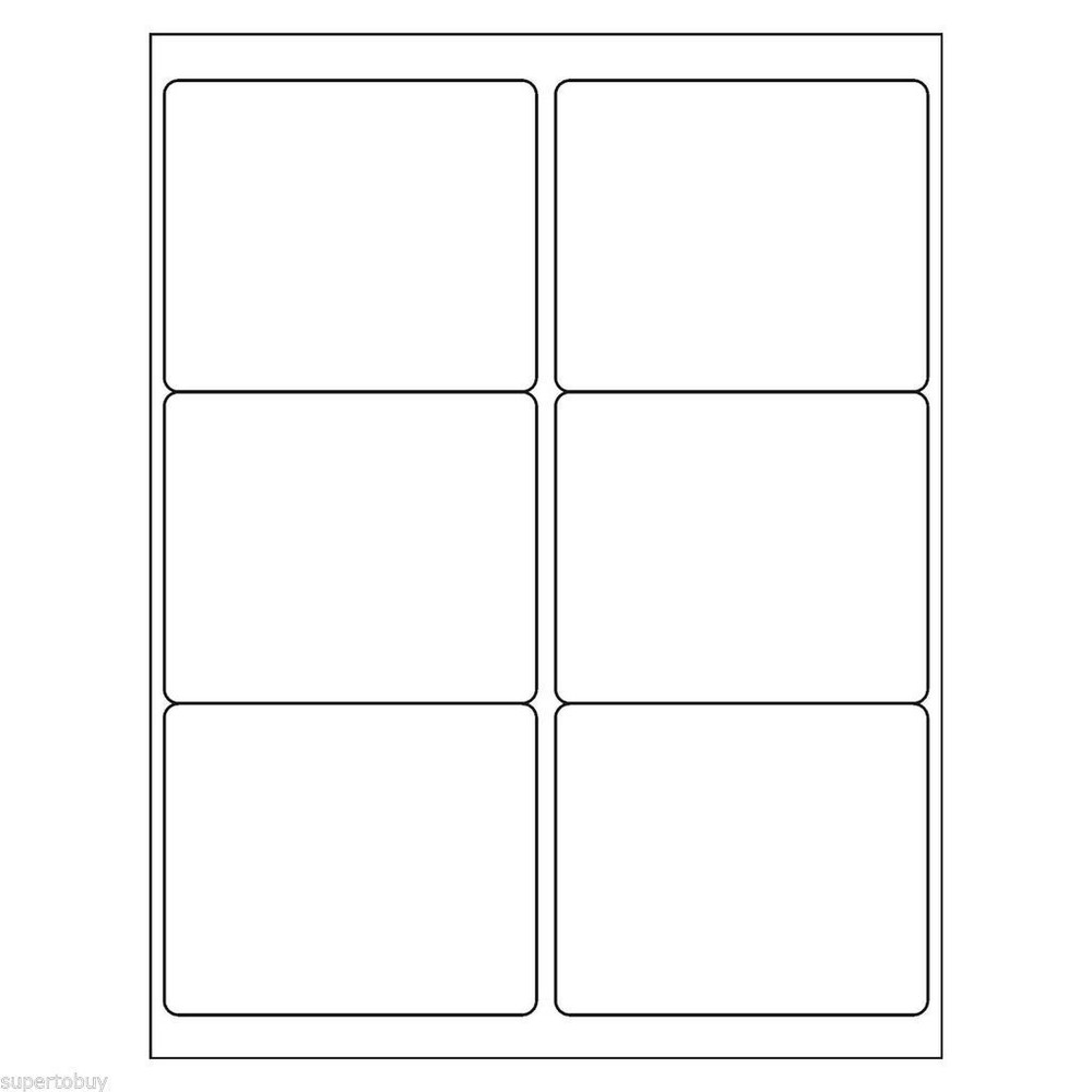 720 Shipping Labels 3-1/3″ x 4″ Mailing Address 120 Sheets 6 Per Sheet InkJet
