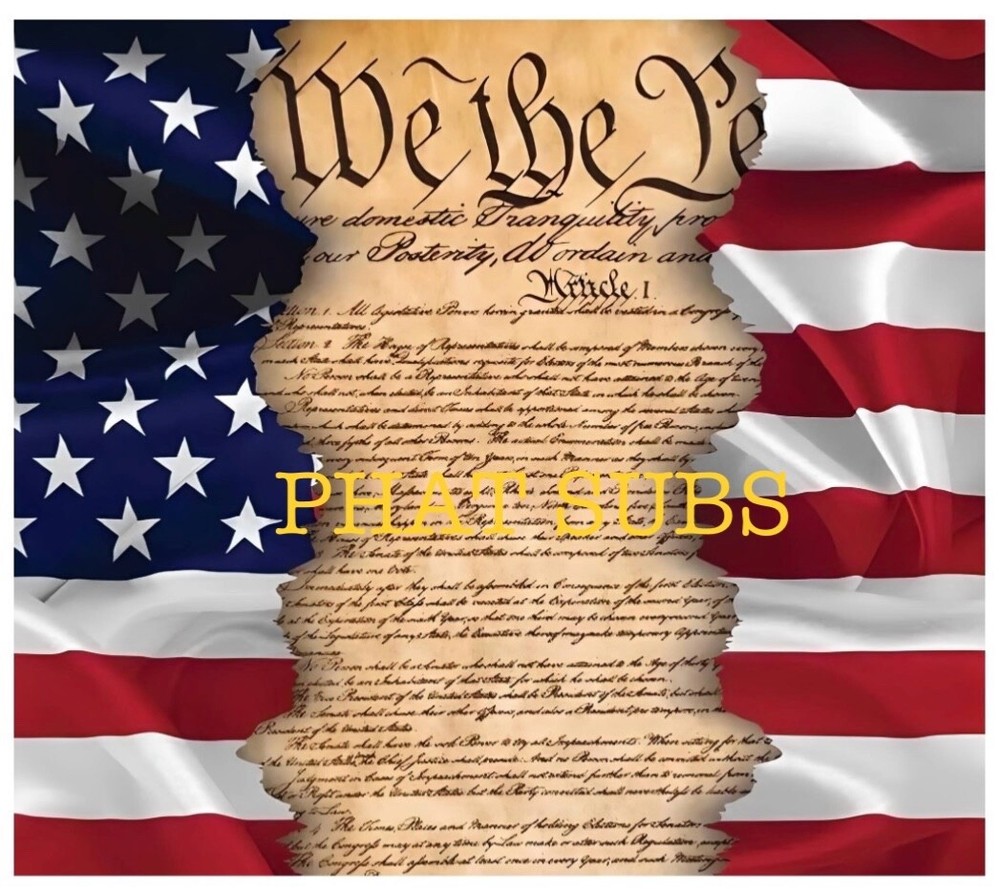 20oz Sublimation Tumbler Wrap We The People Flag Ready to Press Heat Transfer