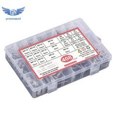 M5 M6 M8 Flanged Bolts and Nuts Kit 408 PCS 304 Stainless Metric Assortment