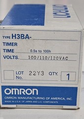 Omron HB3A Timer, 100/110/120Vac, 0.5s To 100h – NOS
