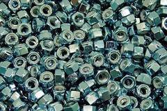 (350) Nyloc 5/16-18 Hex Locking Nuts Coarse Zinc Nylock