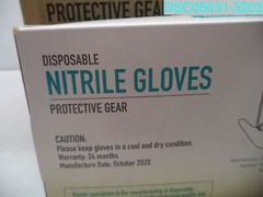QTY=1000: BLUZEN Disposable Blue Nitrile Gloves X-Large Size