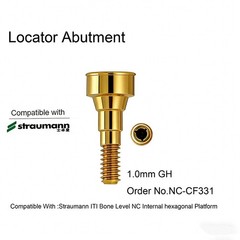 Dental Ti abutment compatible Zest locator Anchor for STRAUMANN B0ne Level NC/RC