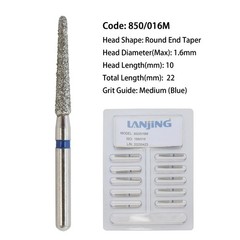 Dental Diamond Burs Pear Round End Taper Barrel FG Medium Coarse Fine High Speed