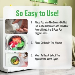 Rockin’ Green Laundry Detergent Pods, Plant-based, All 40 Loads, Unscented