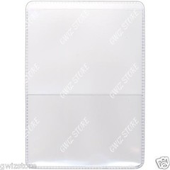 Auto Insurance Registration ID Card Holders Clear-Plastic Front Double Pocket