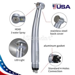 Dental High Speed Handpiece E-generator LED Ceramic 3 Spray 4 holes ASkeadnt