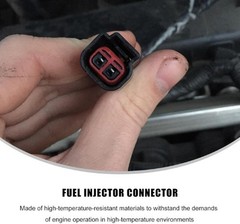 4 PCS Car Fuel Injector Connector, Standard Motor Product Socket Replacement wit