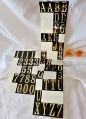 NEW Hy-Ko Vinyl Numbers and Letters Different sizes-Self Adhesive Lot-over 400!
