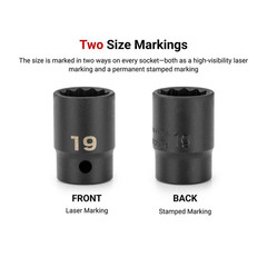 1/2 In. Drive X 1-11/16 In. 6-Point Impact Socket