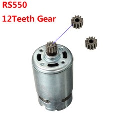 RS550 Motor 12 Teeth Gear 7.2V 12V 14.4V 18V For Cordless Drill Shaft Dia.3mm