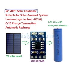3.7V 4.2V MPPT Solar Controller Lithium Battery Charging 1A Charger Module