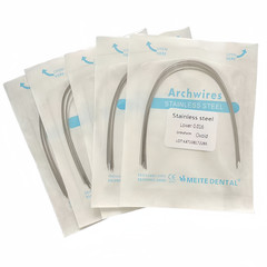 Dental Ortho Arch Wire NiTi Stainless Steel Ovoid/Natural Round Rectangular Wire